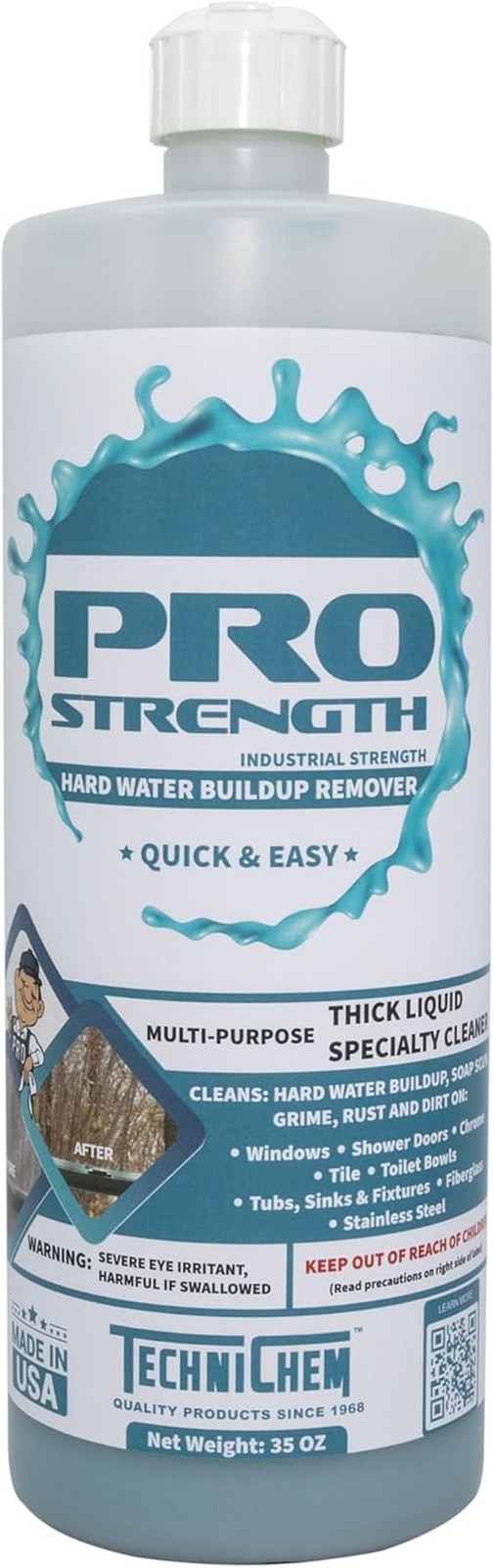 Pro-Strength Hard Water Stain Remover, Industrial Strength Hard Water, Mineral,