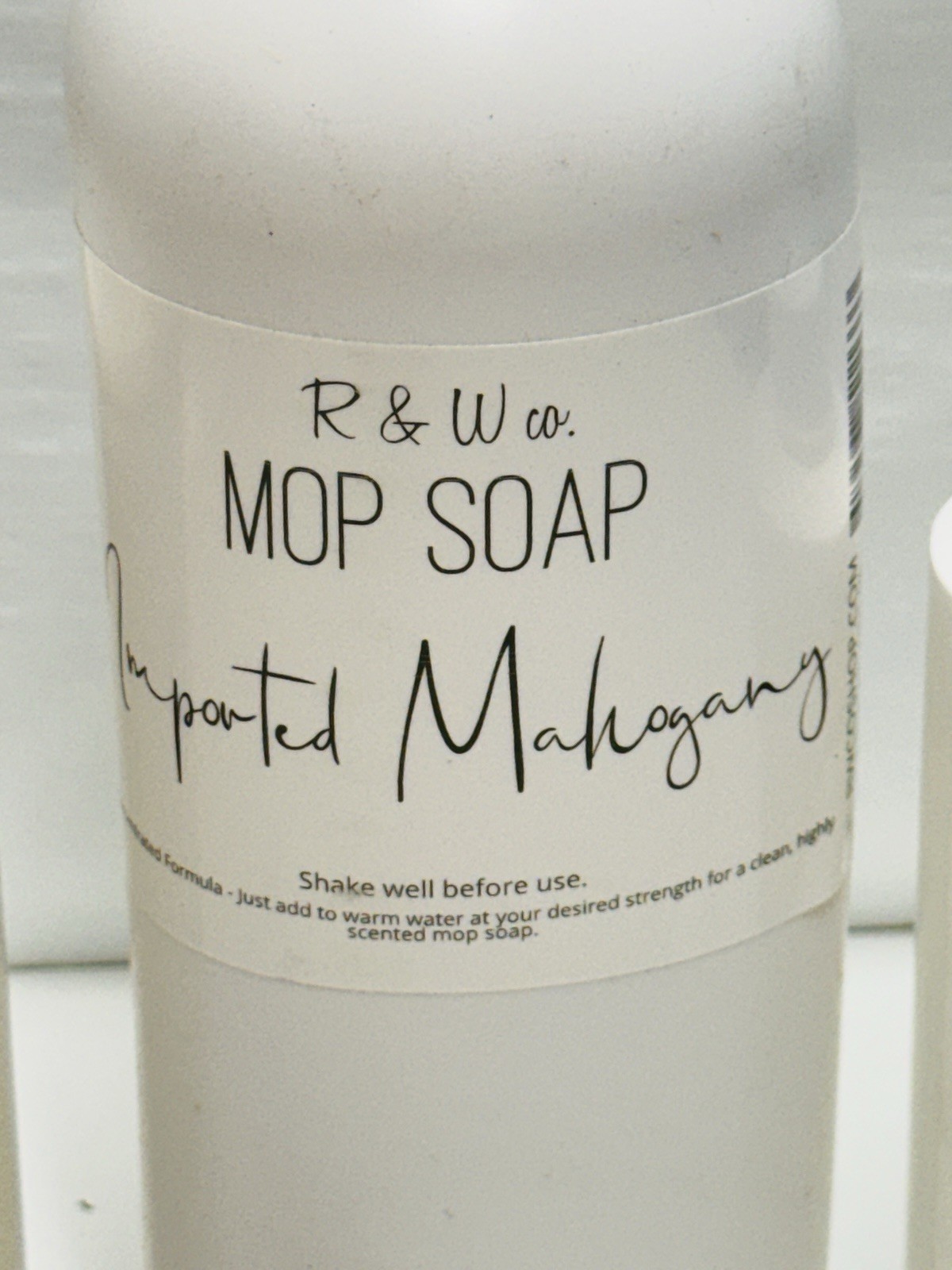 R & W Co Multi Purpose Cleaner Mop Soap & Room Spray Imported Mahogany Pet Safe