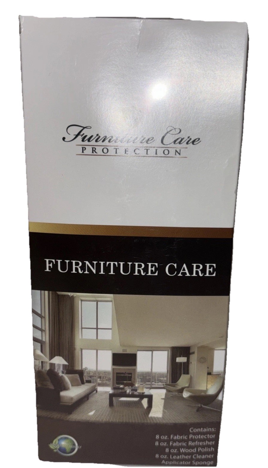 New! FURNITURE CARE PROTECTION Set of Leather Fabric & Wood Cleaner ECO-FRIENDLY
