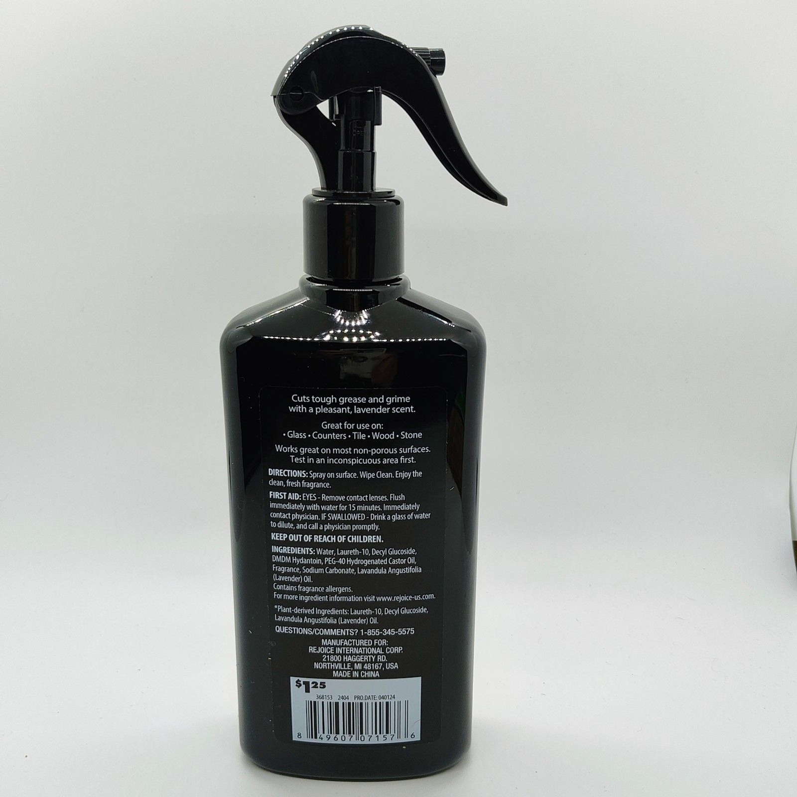 Plant Based All Purpose Cleaner – LAVENDER BREEZE – 16Fl. oz. spray