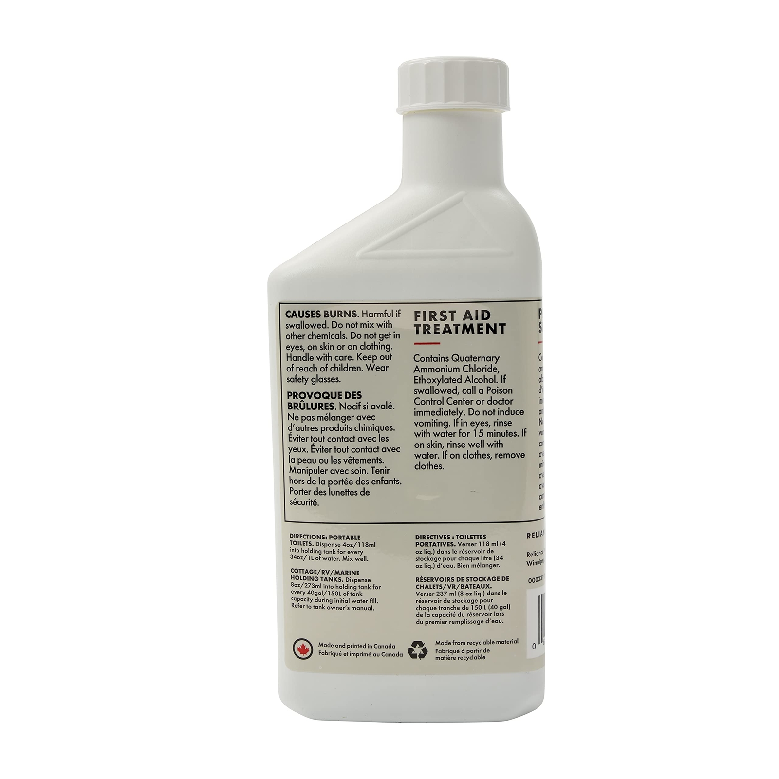 Reliance Products Bioblue Fluid | Fastacting Liquid Portable Toilet Deodorant |