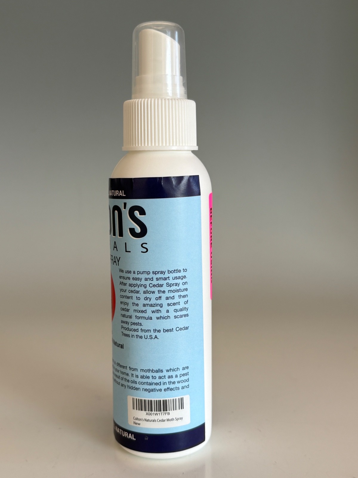 Colton’s Natural Cedar Spray – 4 ounce – With Lavender Extract – Non-Chemical