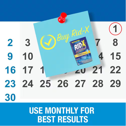 Rid-X Septic System Treatment, Septic Tank Treatment, 3-Monthly Supply Dual Acti