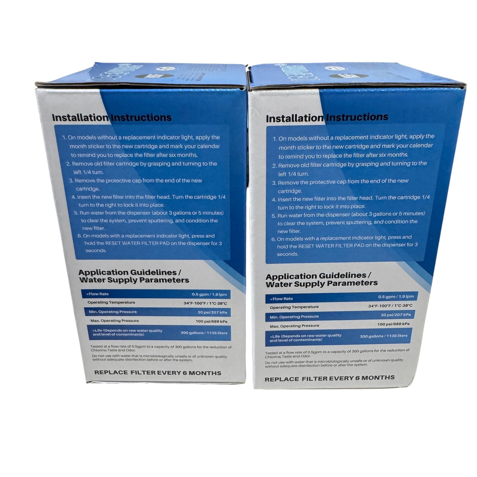2-Pack ICEPURE RWF1100A Refrigerator Water Filter NSF 42 Certified BPA Free