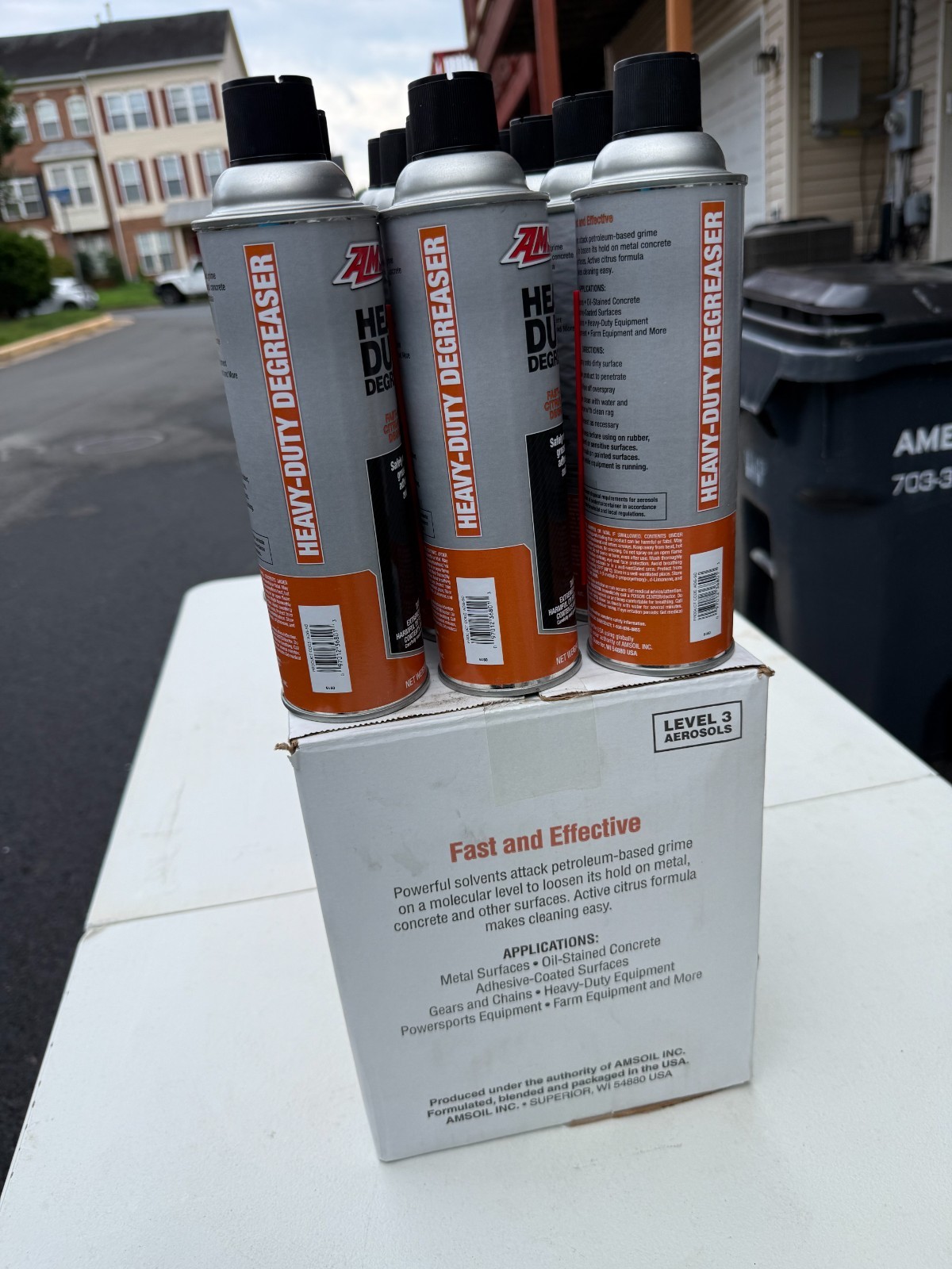 AMSOIL Heavy Duty Citrus Degreaser Spray 15 oz Aerosol Case of 12 Cans New Seale