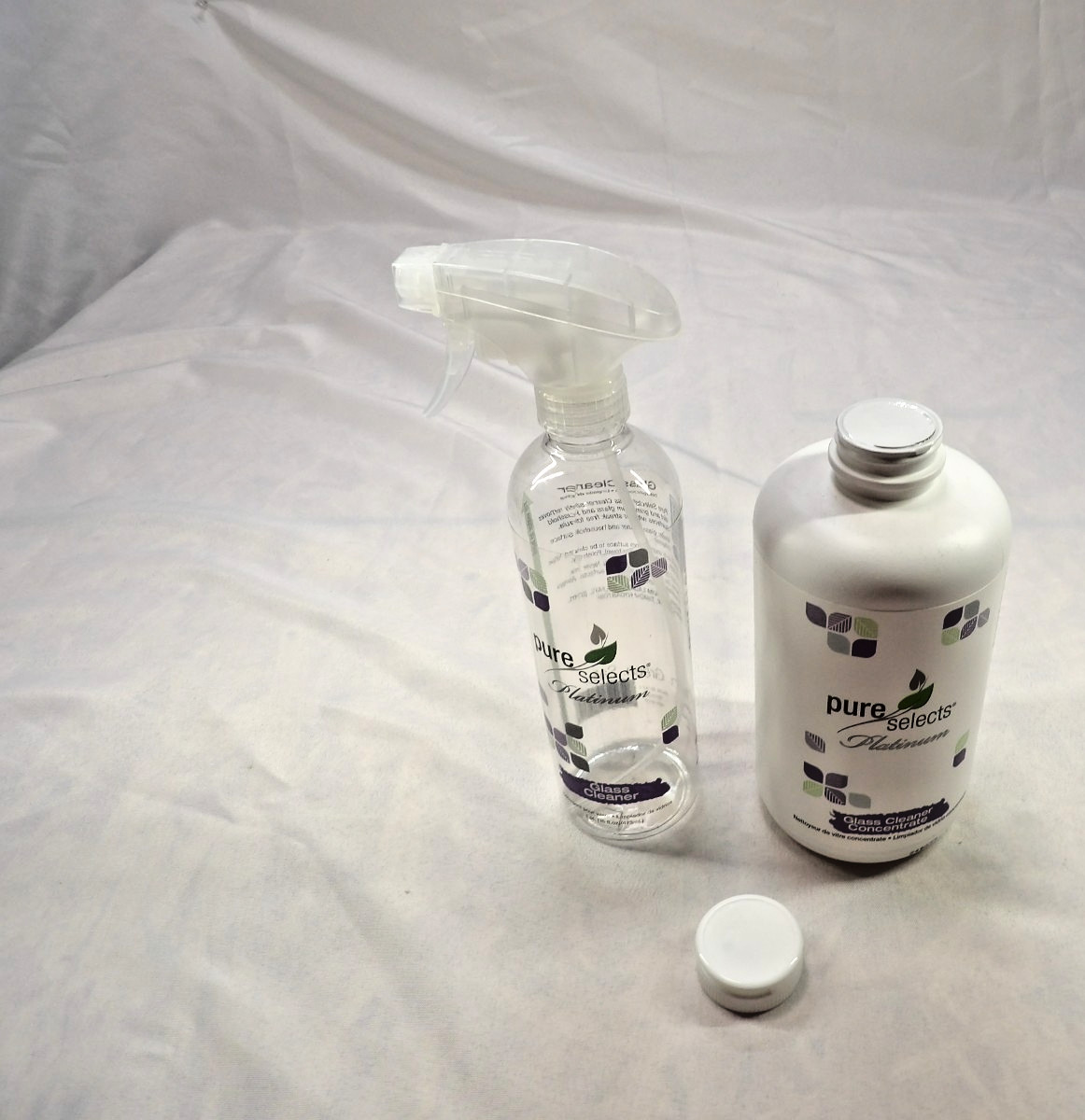 New Pure Selects Glass Cleaner Concentrate Seal Was Cut Never Used W/Sprayer 1Qt