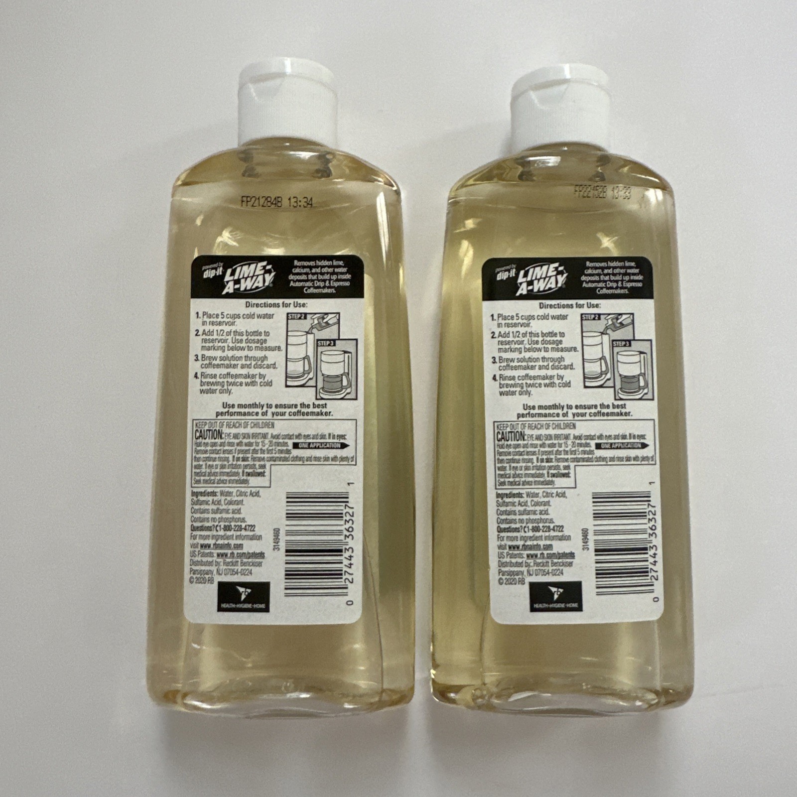 2 – DIP-IT Lime A Way Coffeemaker Descaler & Cleaner – 7 oz Each