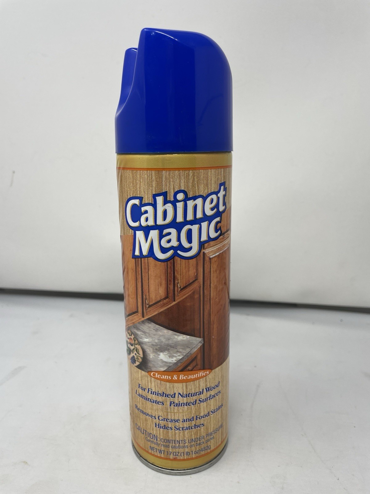 Vintage Original Cabinet Magic Wood Cleaner Polish 17oz 54% Full