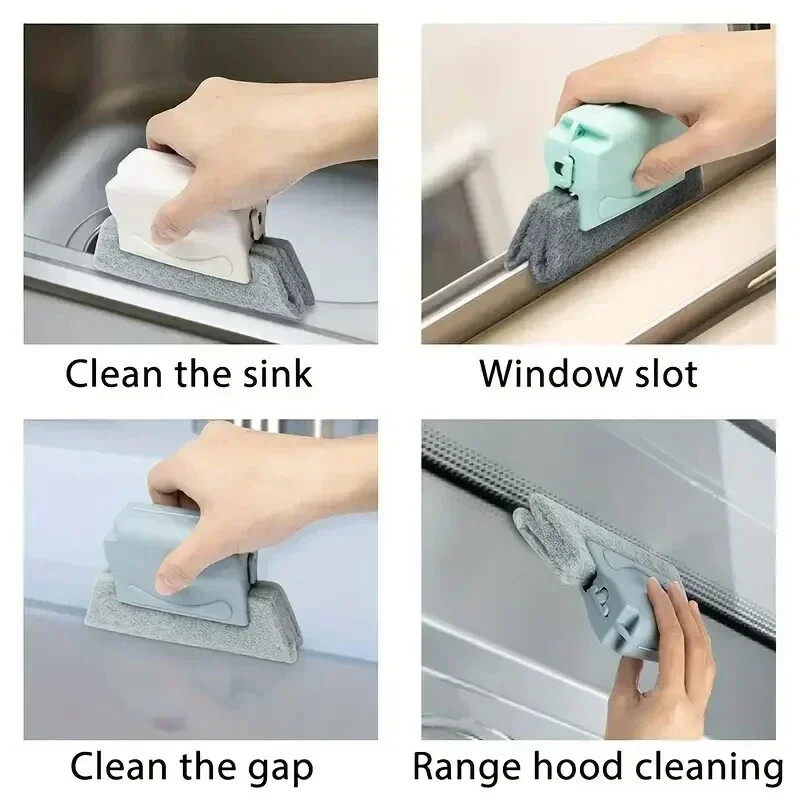 Window Groove Cleaning Brush Portable Sponge Door / Window Slot Cleaning Brush.