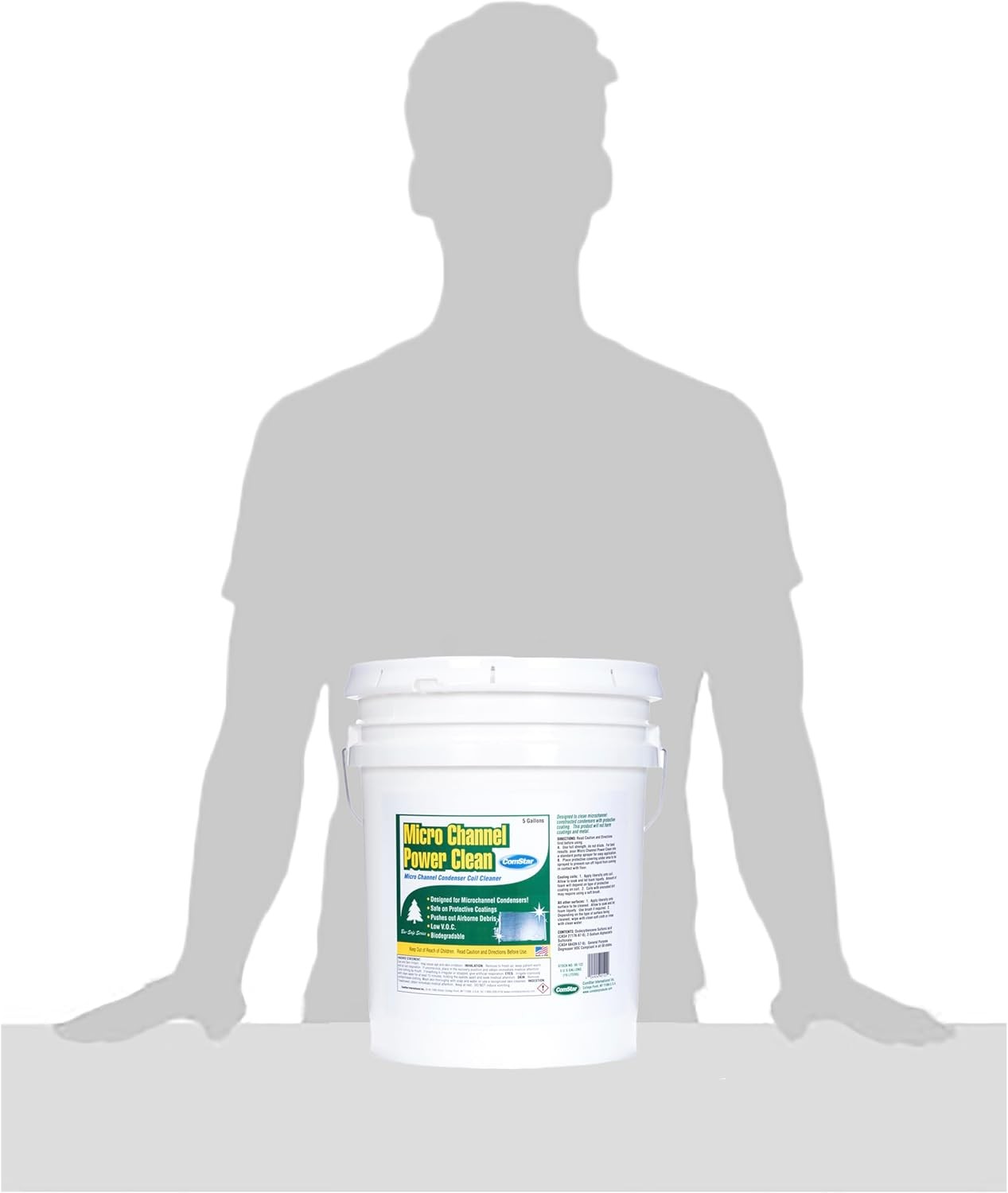 ComStar Micro Channel Power Clean 5 Gallon | No-Rinse Foaming Coil Cleaner