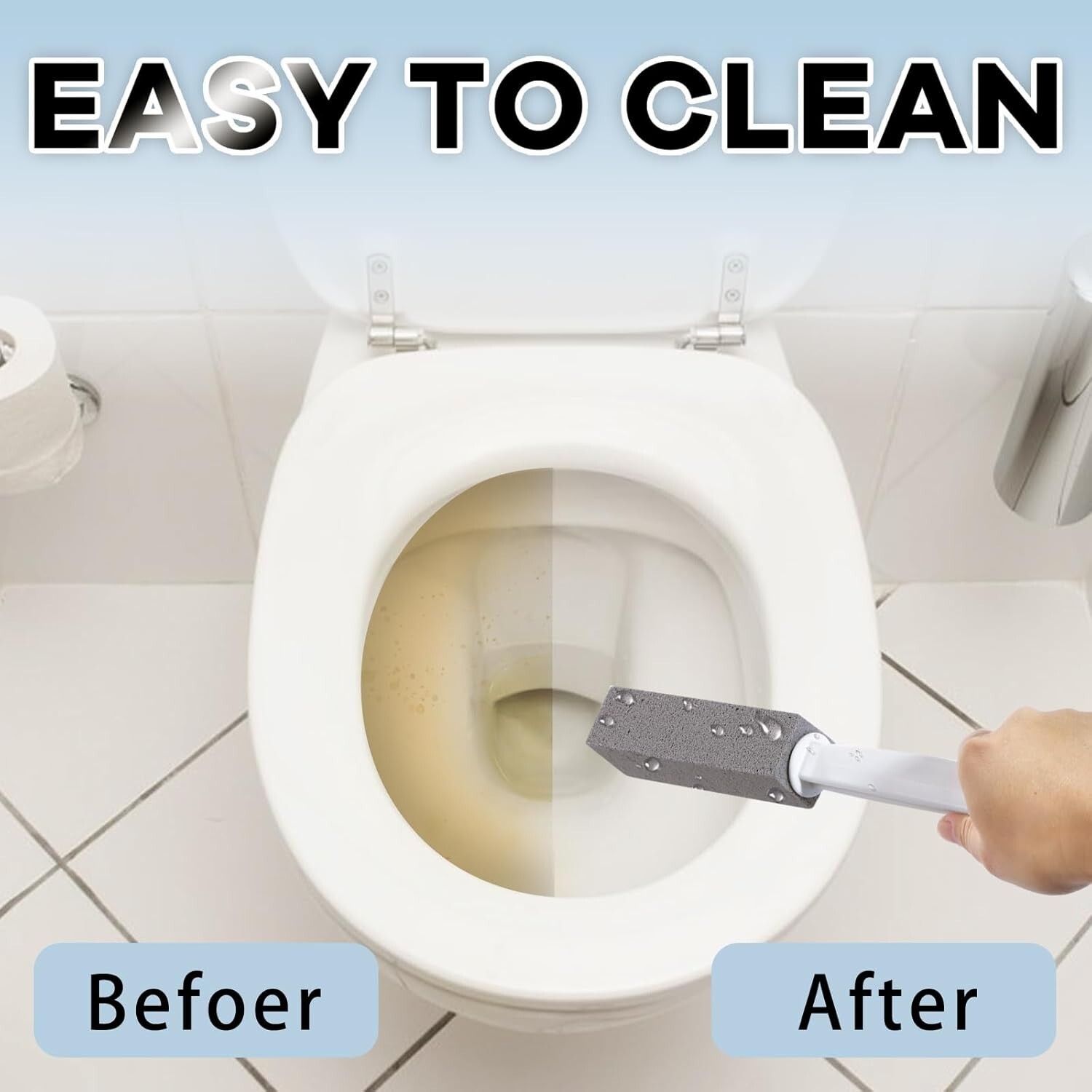 Versatile Pumice Stones with Easy Grip Handle – Perfect for Toilets & More