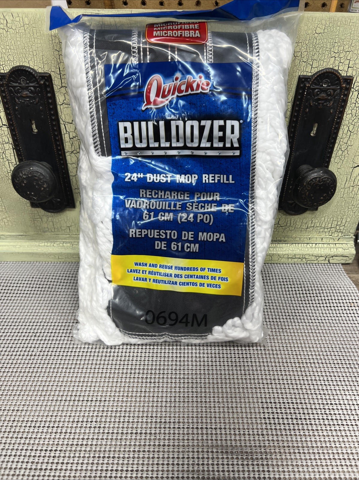 Quickie BULLDOZER Microfiber 24″ Dust Mop Refill #0694M