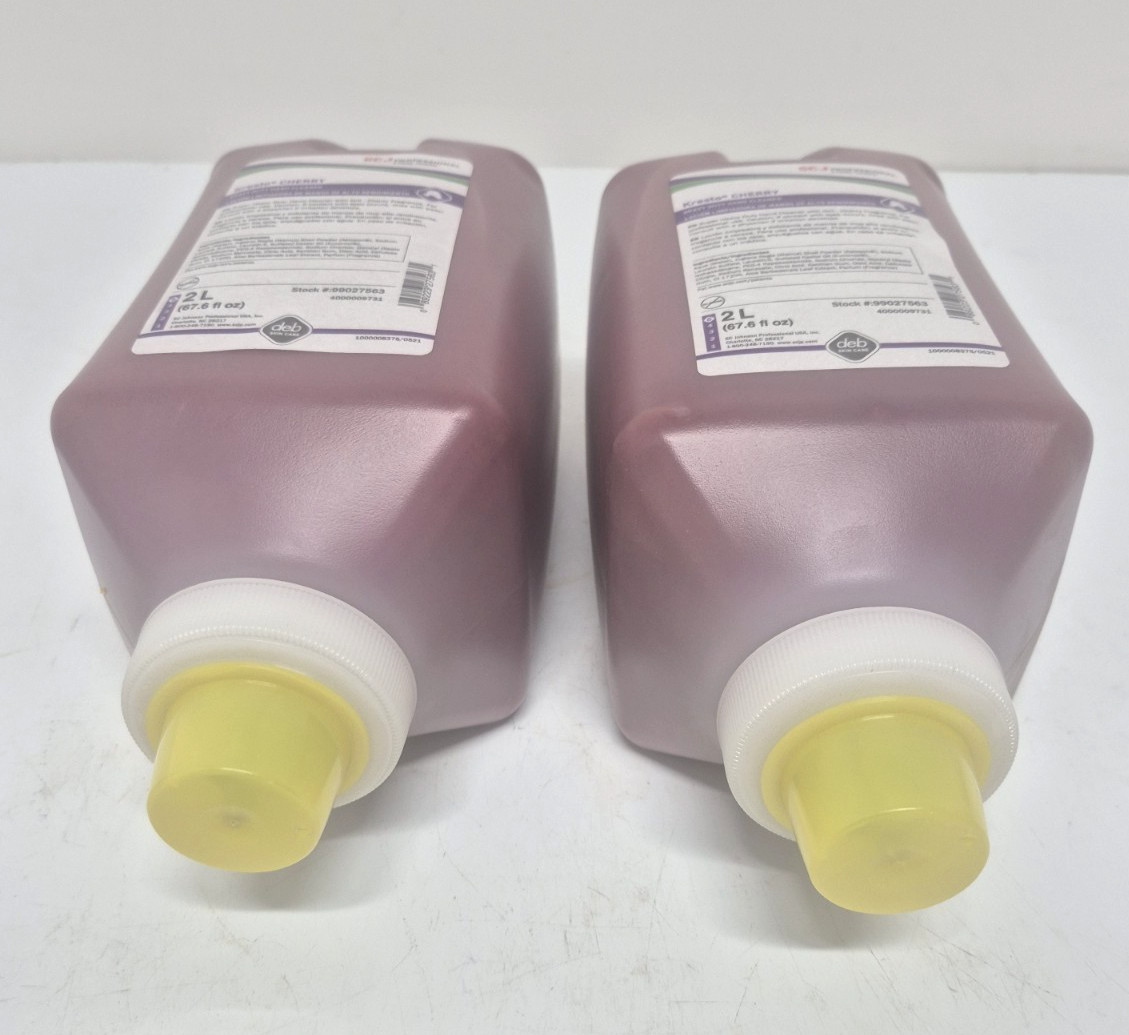 Kresto Cherry Soft Bottle 2L (67.6 Oz) Heavy Duty Hand Cleaner Lot of 2