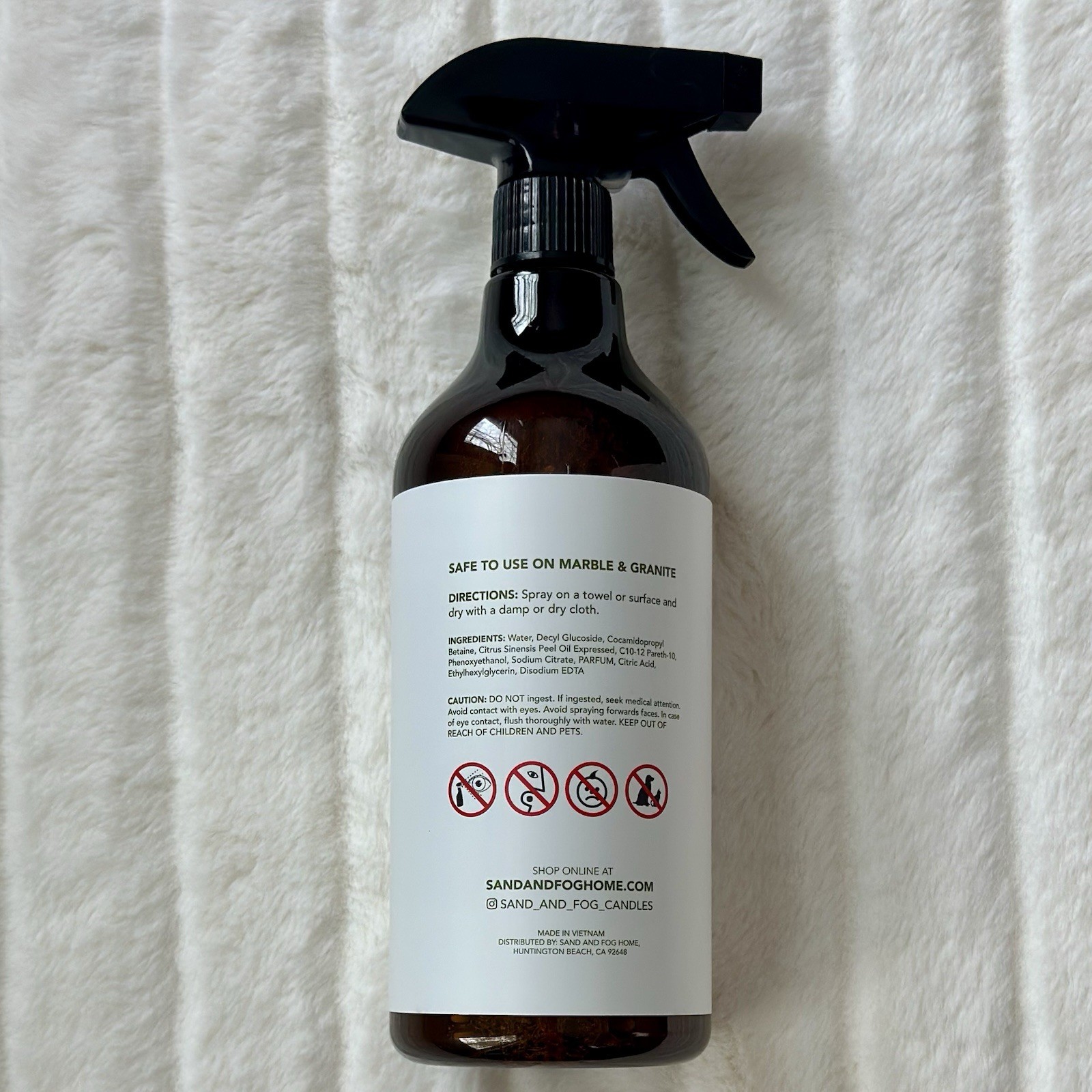 SAND + FOG Grapefruit All Purpose Cleaner Spray Plant Based w/ Essential Oils