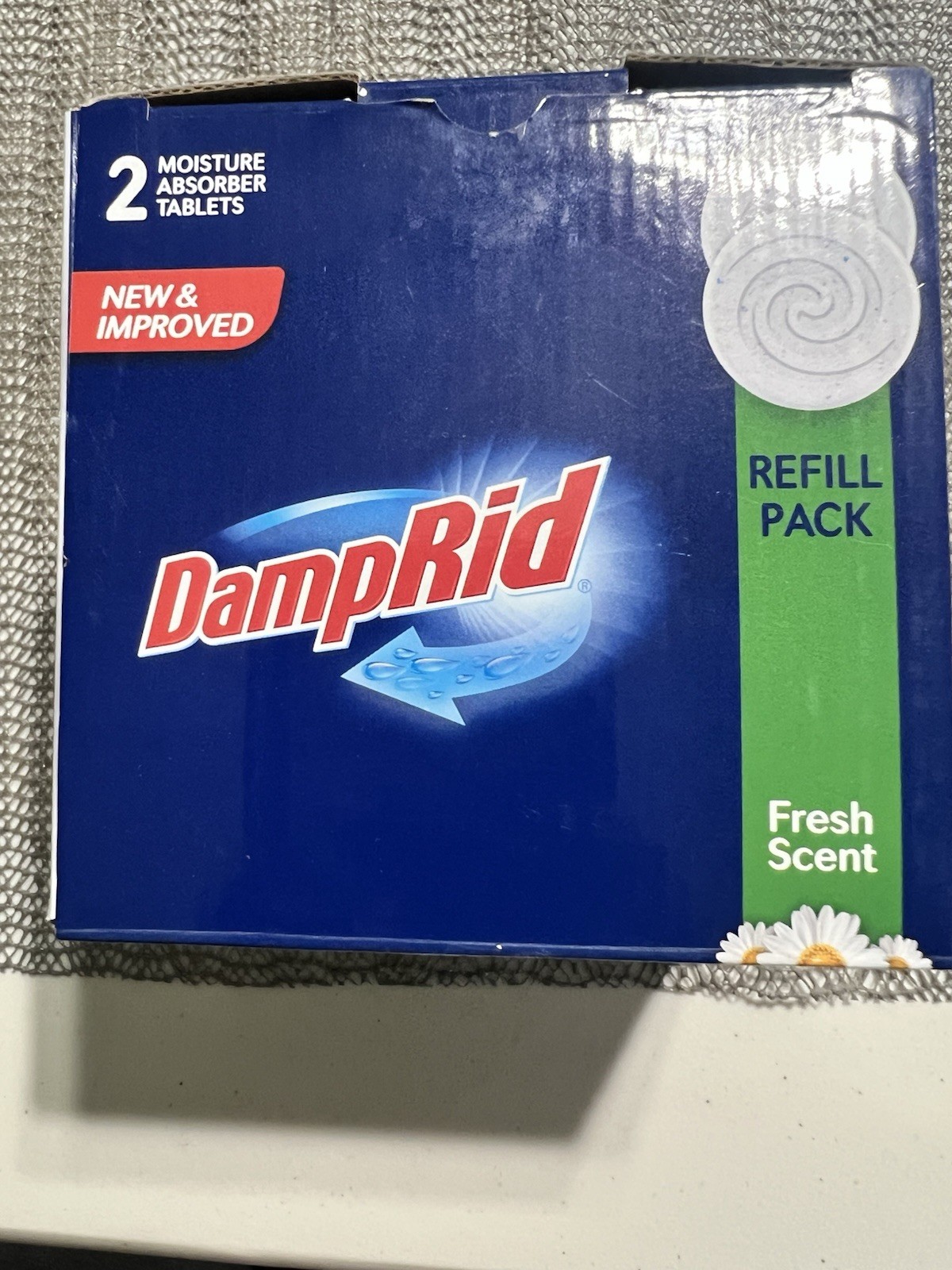 DampRid Moisture Absorber Drop-In Tablet Refill 2 Pack, Fresh Scent, 15.8 Oz.