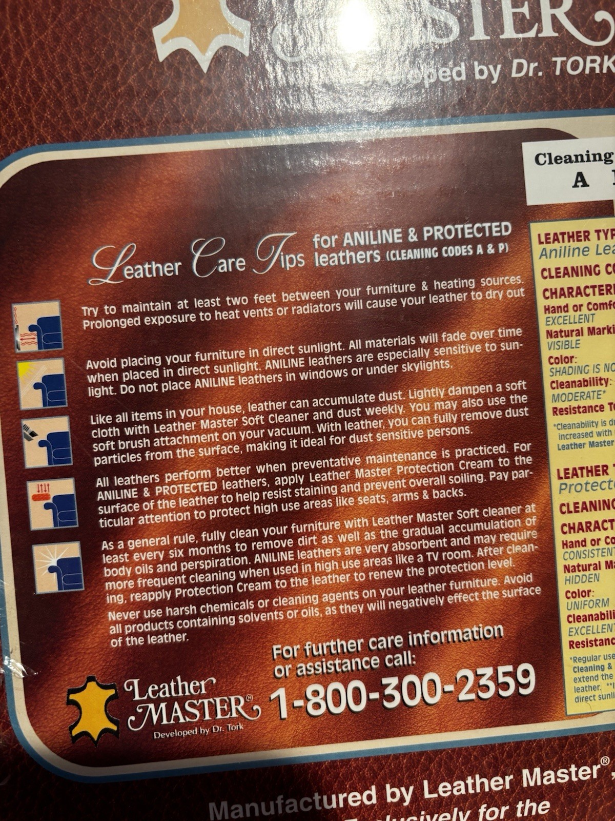 Leather Master Stainsafe Leather Care Kit Cleaner Cream Ink Lifter NEW Sealed