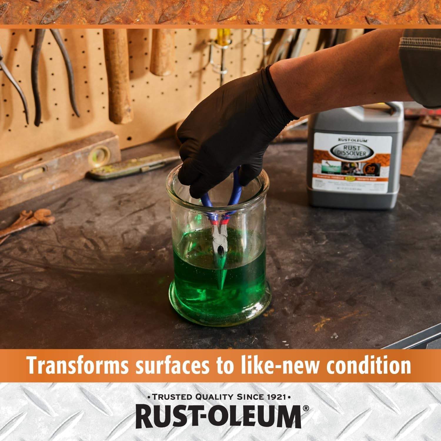 Rust Dissolver Soak & Bath | Heavy-Duty Corrosion Remover for Metal Tools, Cars,