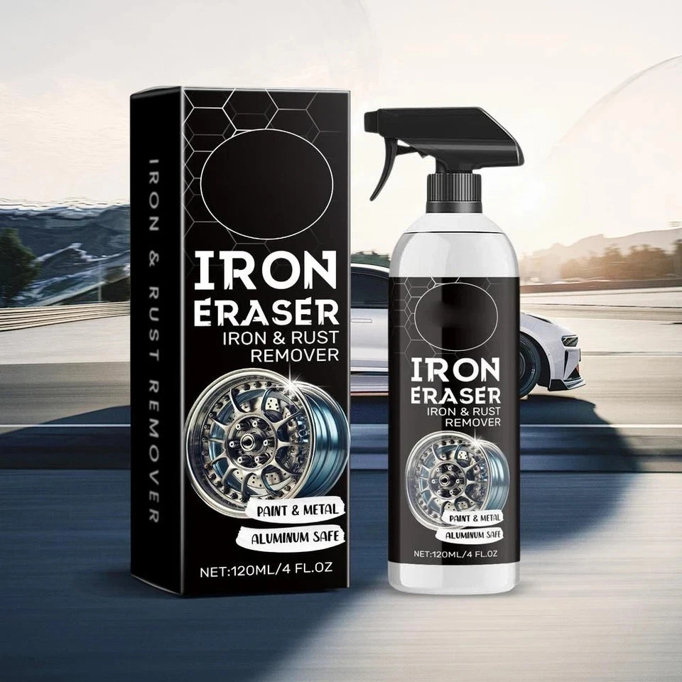 Iron Eraser Rust Remover Spray – Car Wheel Paint Brake Dust Fast Cleaner 120ml