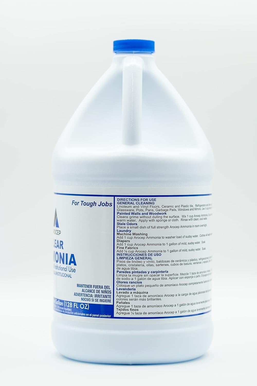 Clear Ammonia Cleaner Liquid, 2 Gallon, Multipurpose, Multi-Surface Cleaning …