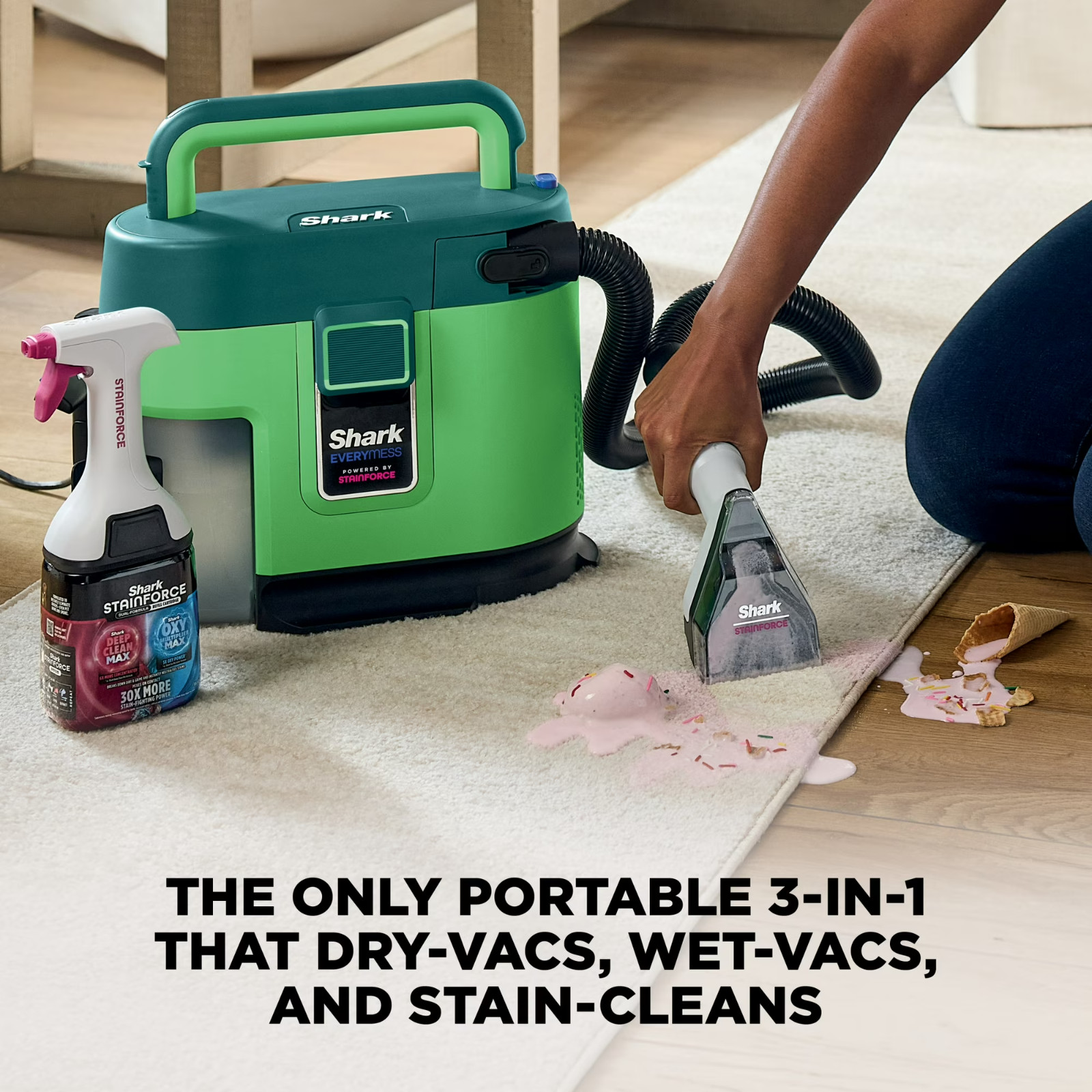 Shark EveryMess Ultra-Powerful 3-in-1 Wet Vac, Dry Vac, & Stain Eliminator – New