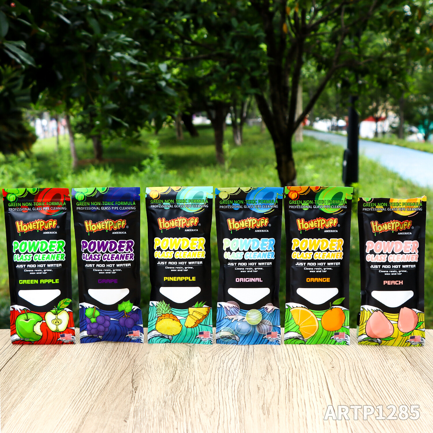 12-Pack Fruit-Flavored Hookah Cleaner – White Powder for Glass Pipes & Surfaces