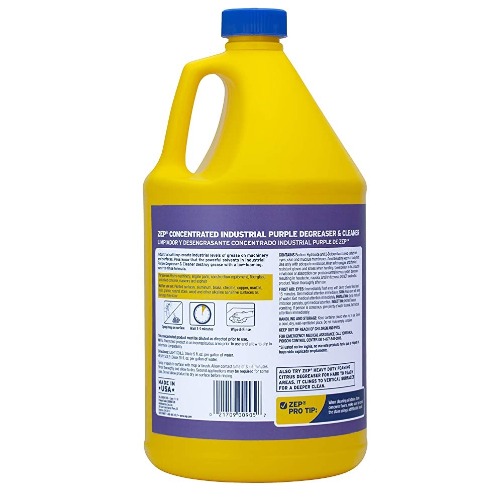 Zep Industrial Purple Cleaner and Degreaser Concentrate