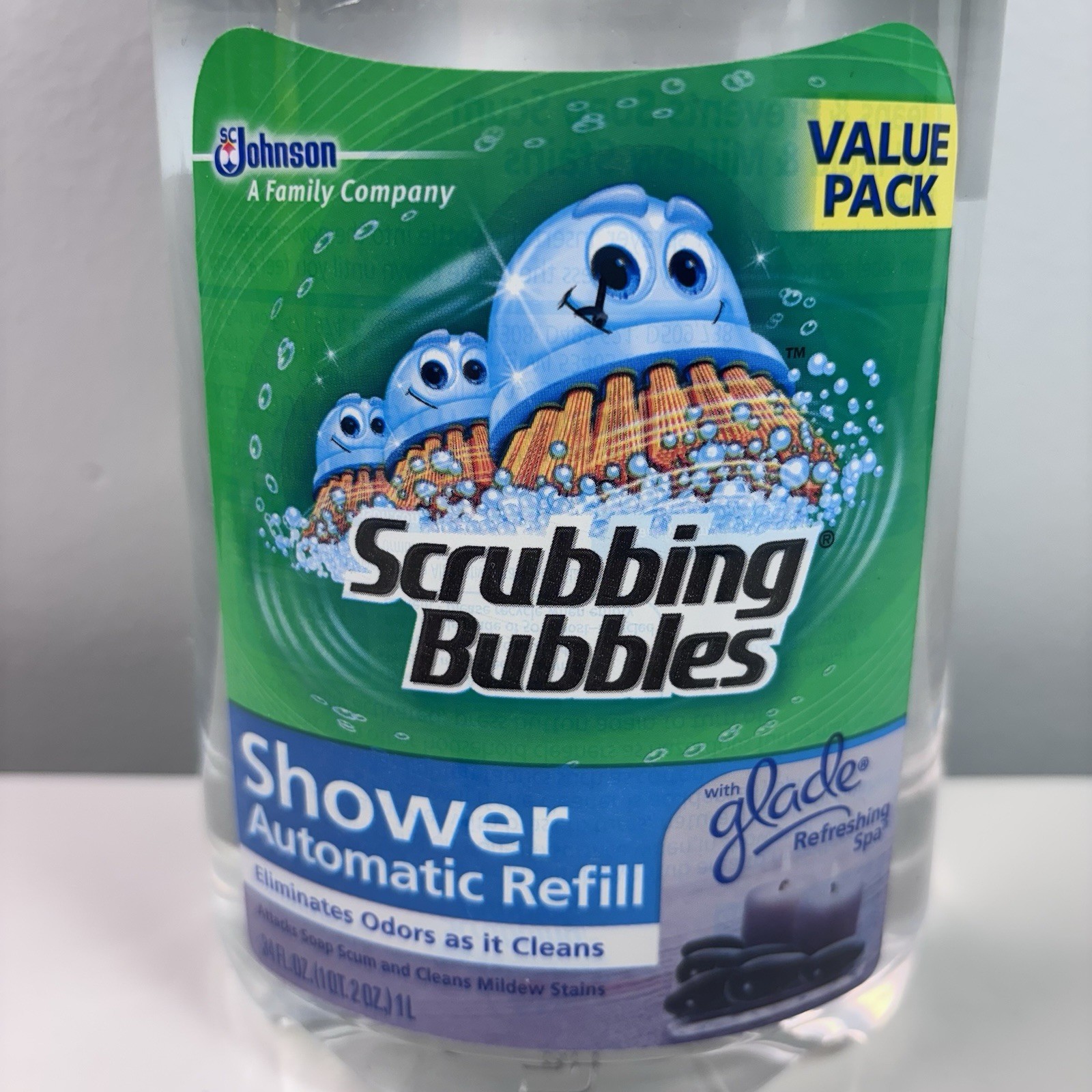 Scrubbing Bubbles Automatic Shower Cleaner Refill 34oz Glade Refreshing Spa