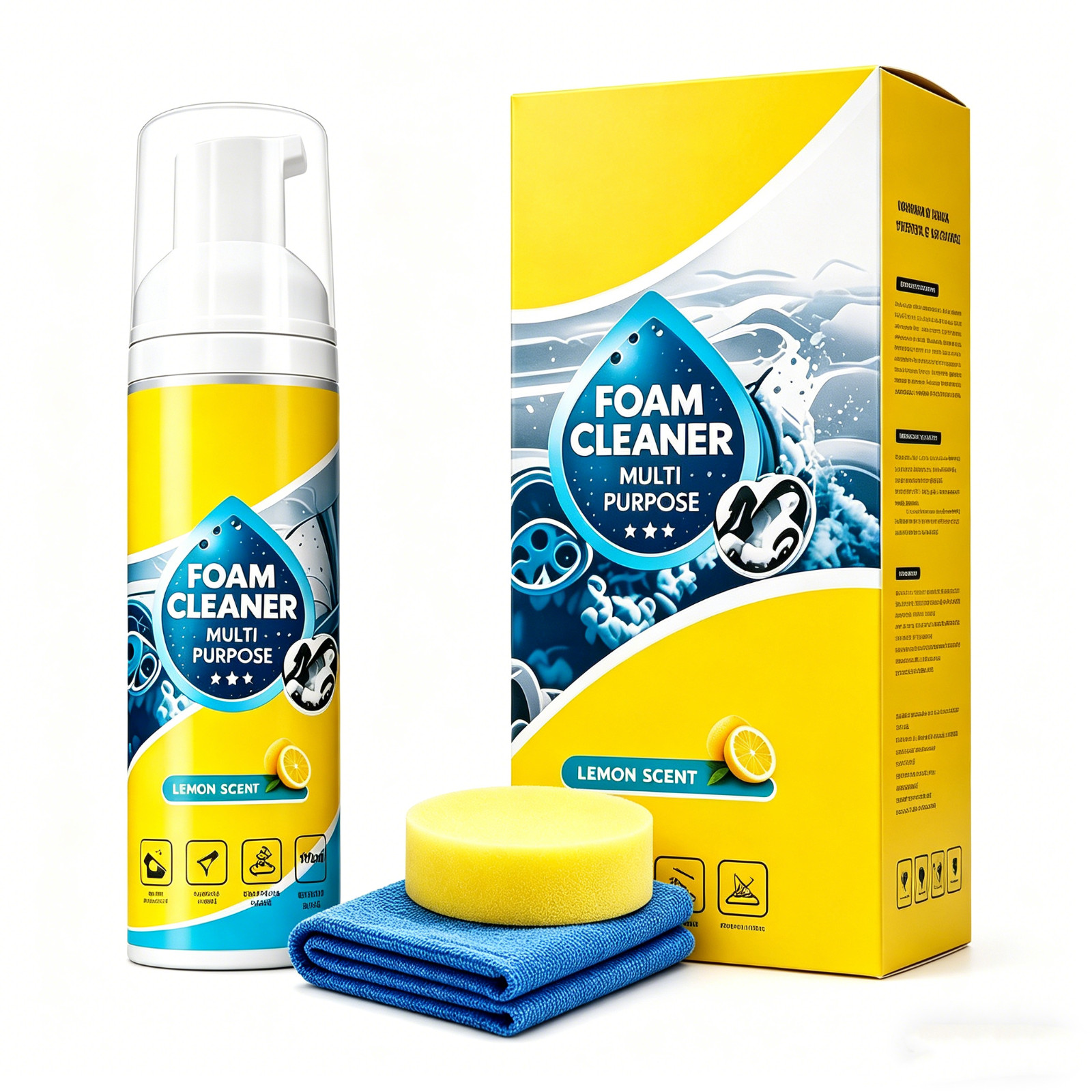 4-in-1 Multi-Enzyme Foam Cleaner 5oz All-Purpose for Car Kitchen Bathroom Sofa