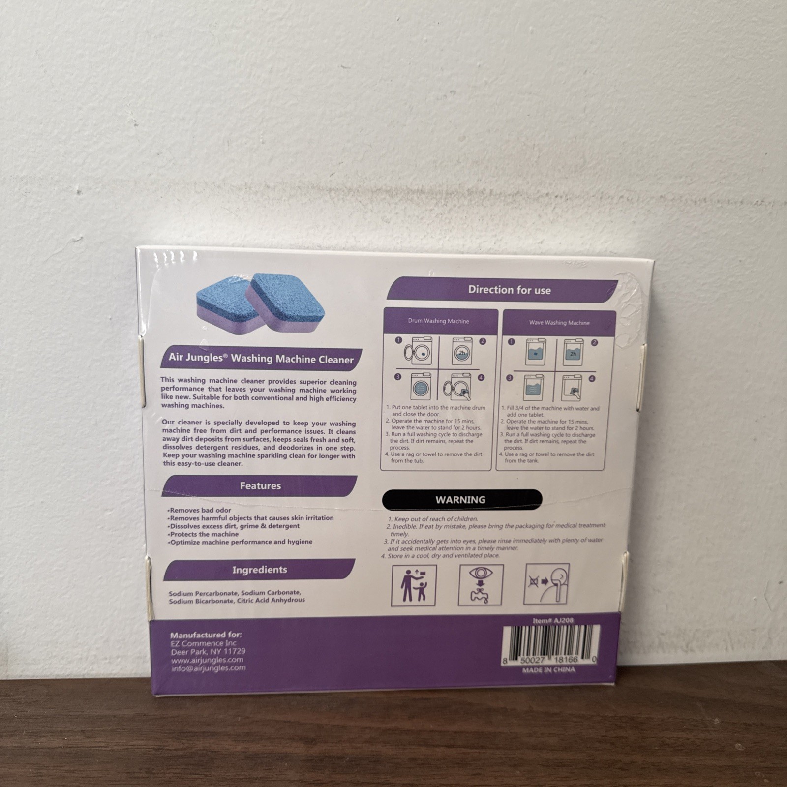 Washing Machine Cleaner Tablets 24 Count, Lavender Scent, Deep Cleaning Laund…