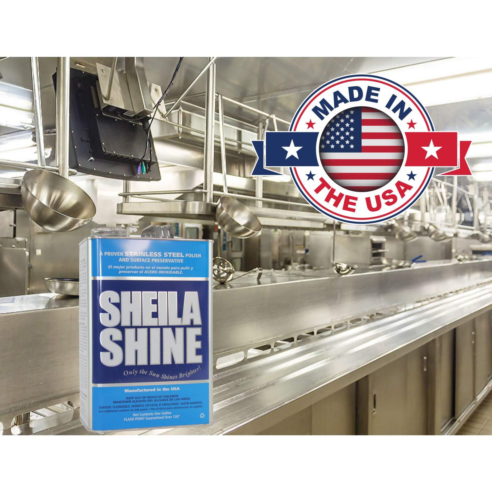 Sheila Shine 128 Fl Oz Cleaner 1 Gallon Metal Can Repels Water and Streaks