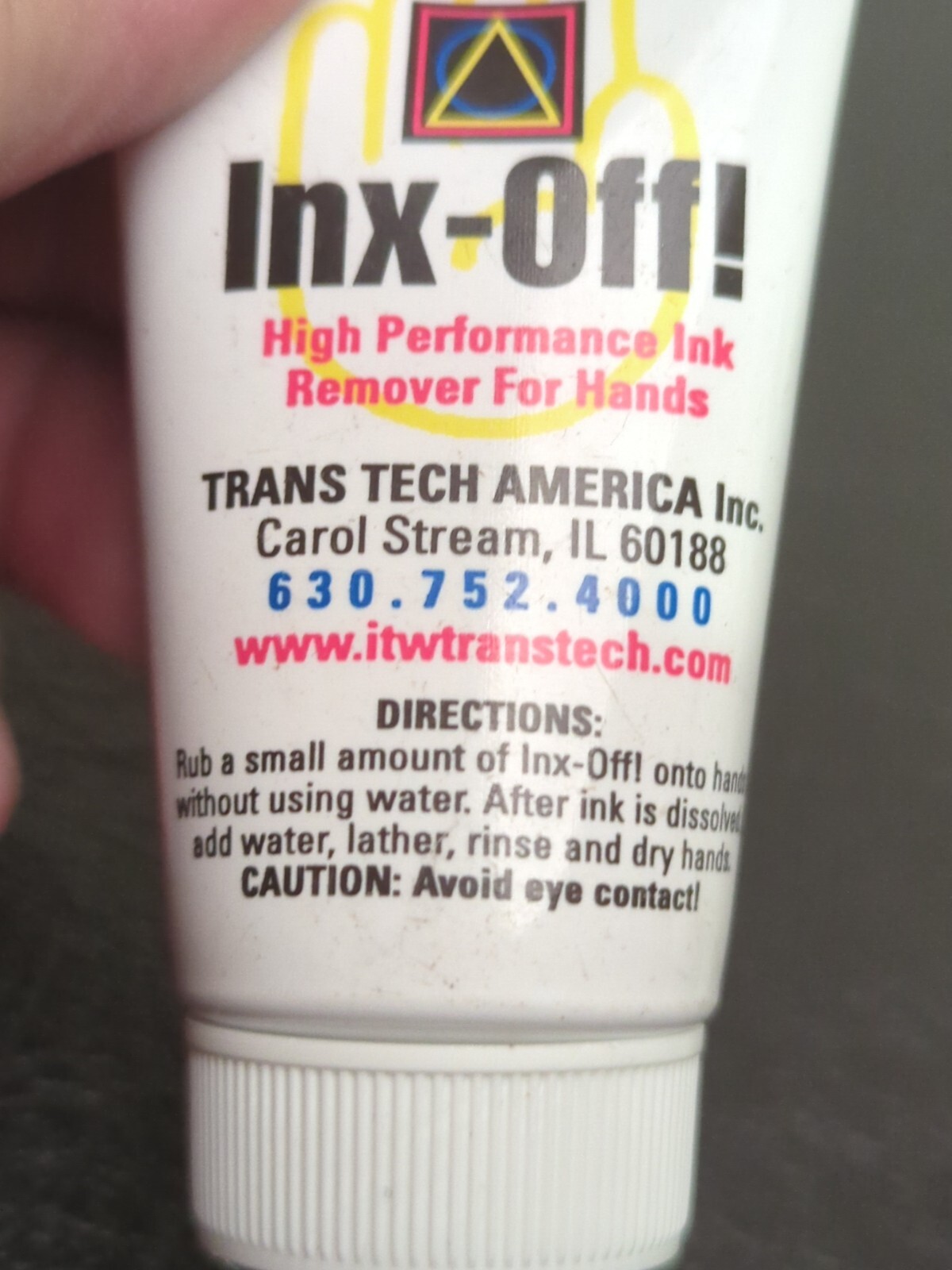 Lot Of 2 INX-OFF! High Performance Ink & Stain Remover 2oz Bottle For Hands