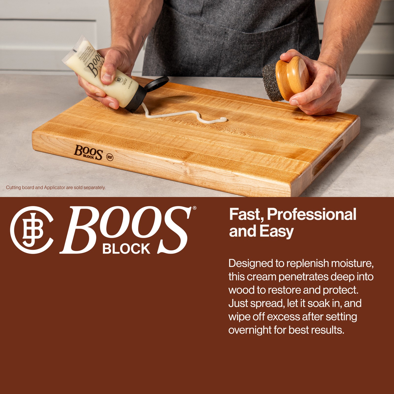 John Boos Block 5oz Wooden Butcher Block Board Moisture Cream (Open Box)