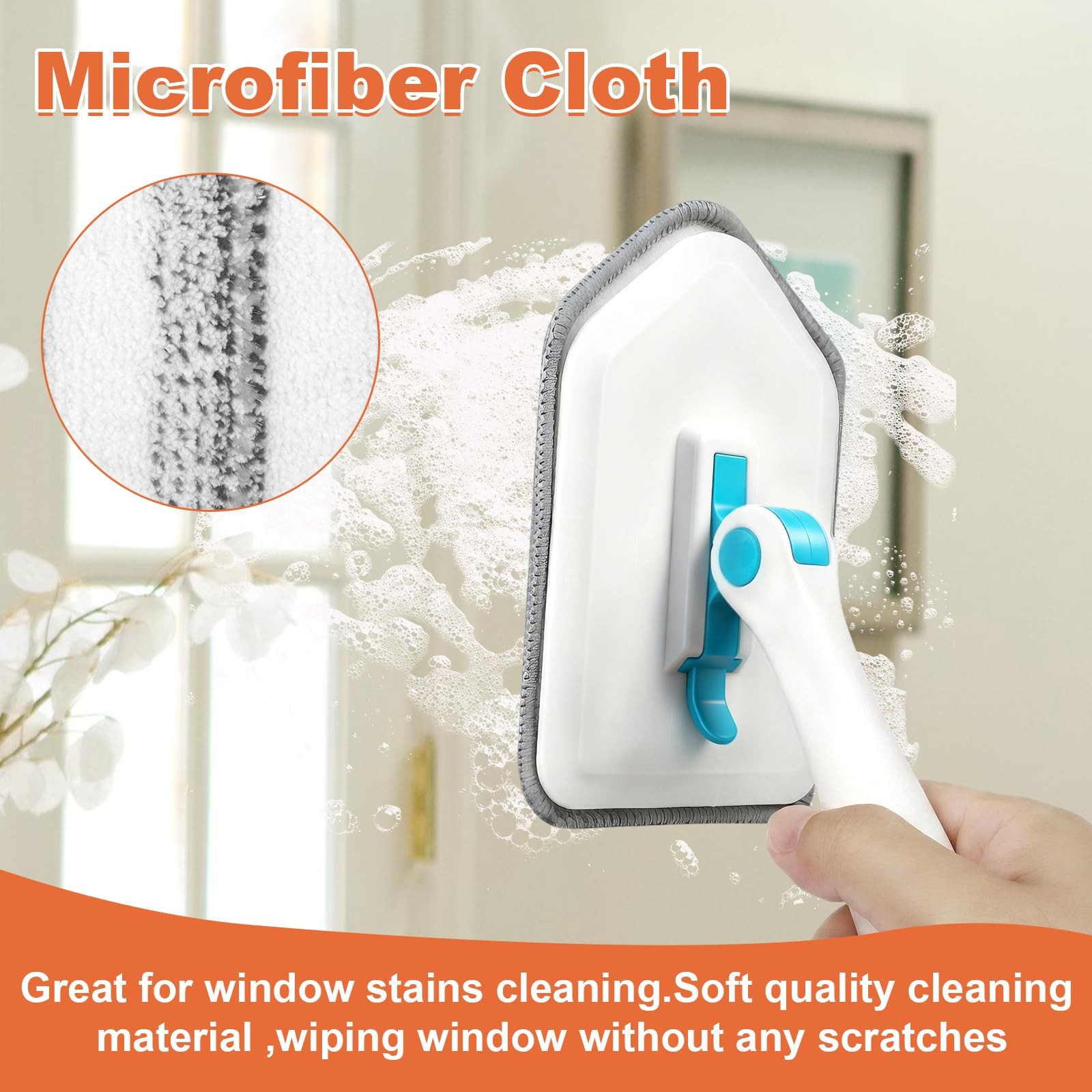 Long Handled Scrub Brush for Shower,3-in-1 Cleaning Brushes with 3 Different …