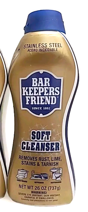 Bar Keepers Friend Liquid Soft Cleaner 26 oz Eco-friendly Lemon