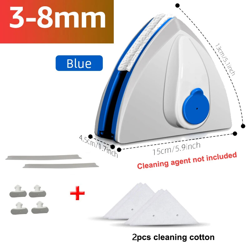 Double Sided Magnetic Glass Window Cleaner Tool Automatic Drainage Wiper New US