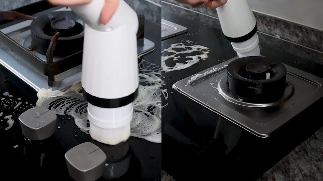 Electric Spin Scrubber with 7 Brush Heads & Retractable Handle – 2-Speed Shower
