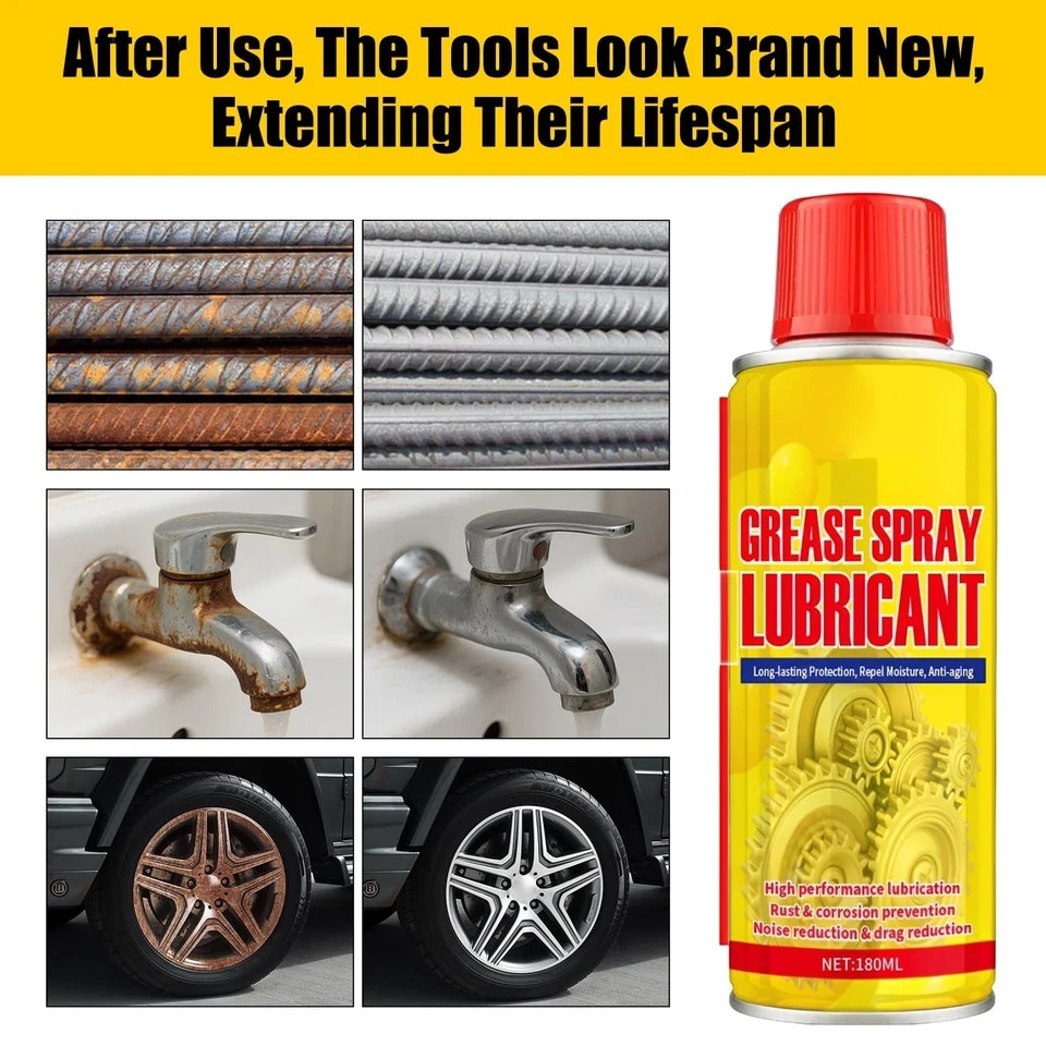 Anti Rust Remover Lubricant Spray Penetrating Oil Metal Rust Dissolver Tools Cha