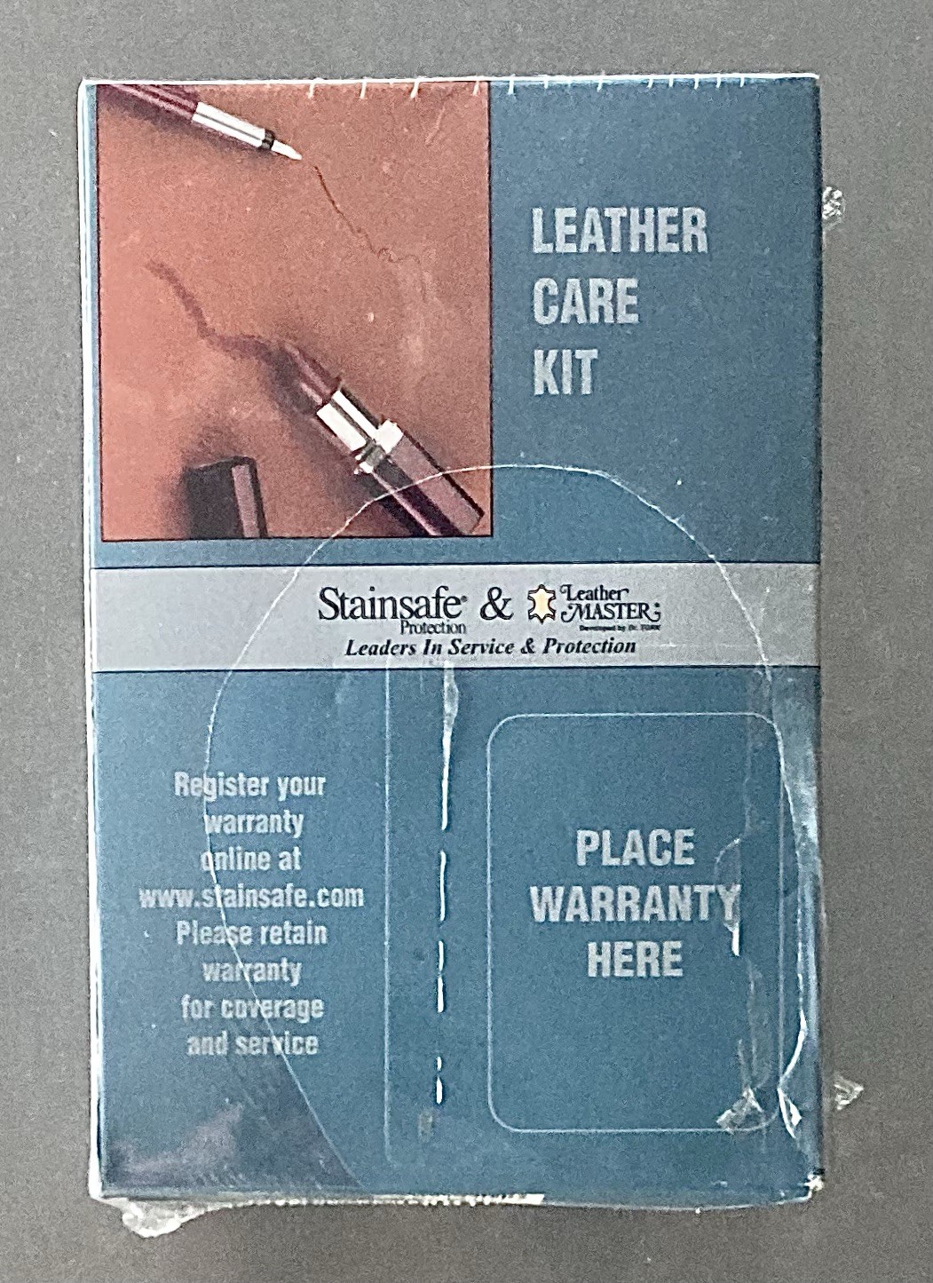 Stainsafe Leather Care Kit – 8oz Leather Master Cleaner Protector Sponge – New