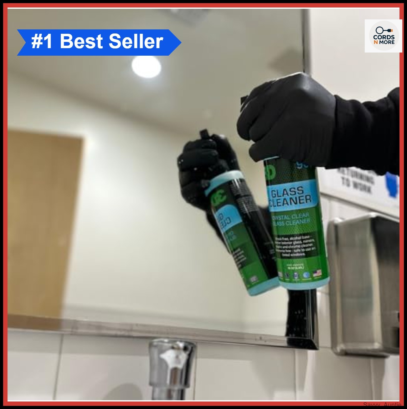 Glass Cleaner Gallon 128oz Unscented Streak Free Tint Safe VOC Compliant Car