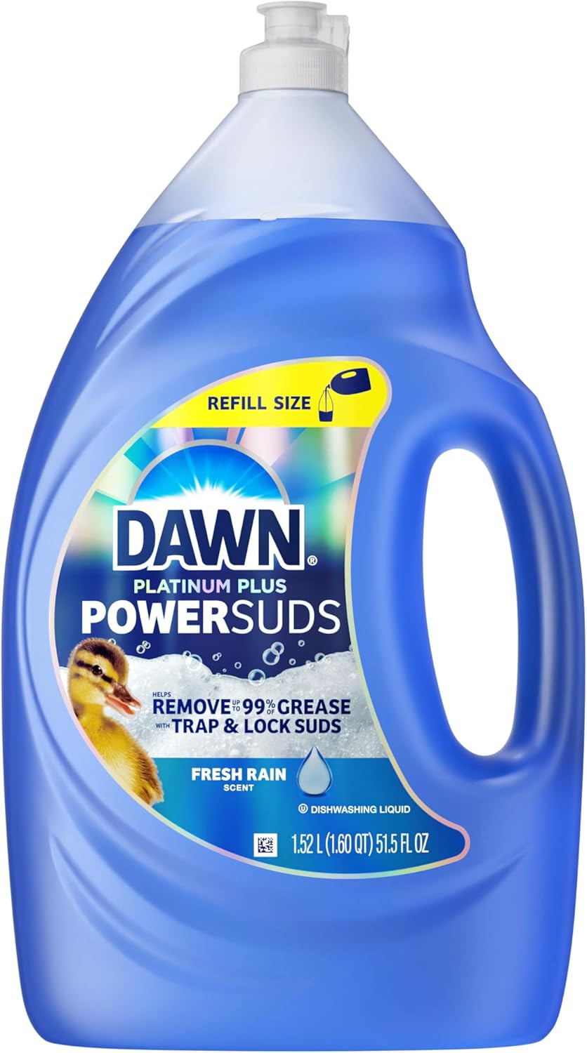 Platinum plus Powersuds Liquid Dish Soap, 51.5 Oz. Refill