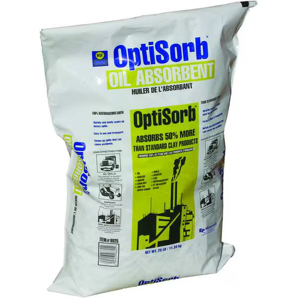 Granular Sorbent, 10 qt Absorbed per Package, 25 lb Bag, Diatomaceous Earth, Not
