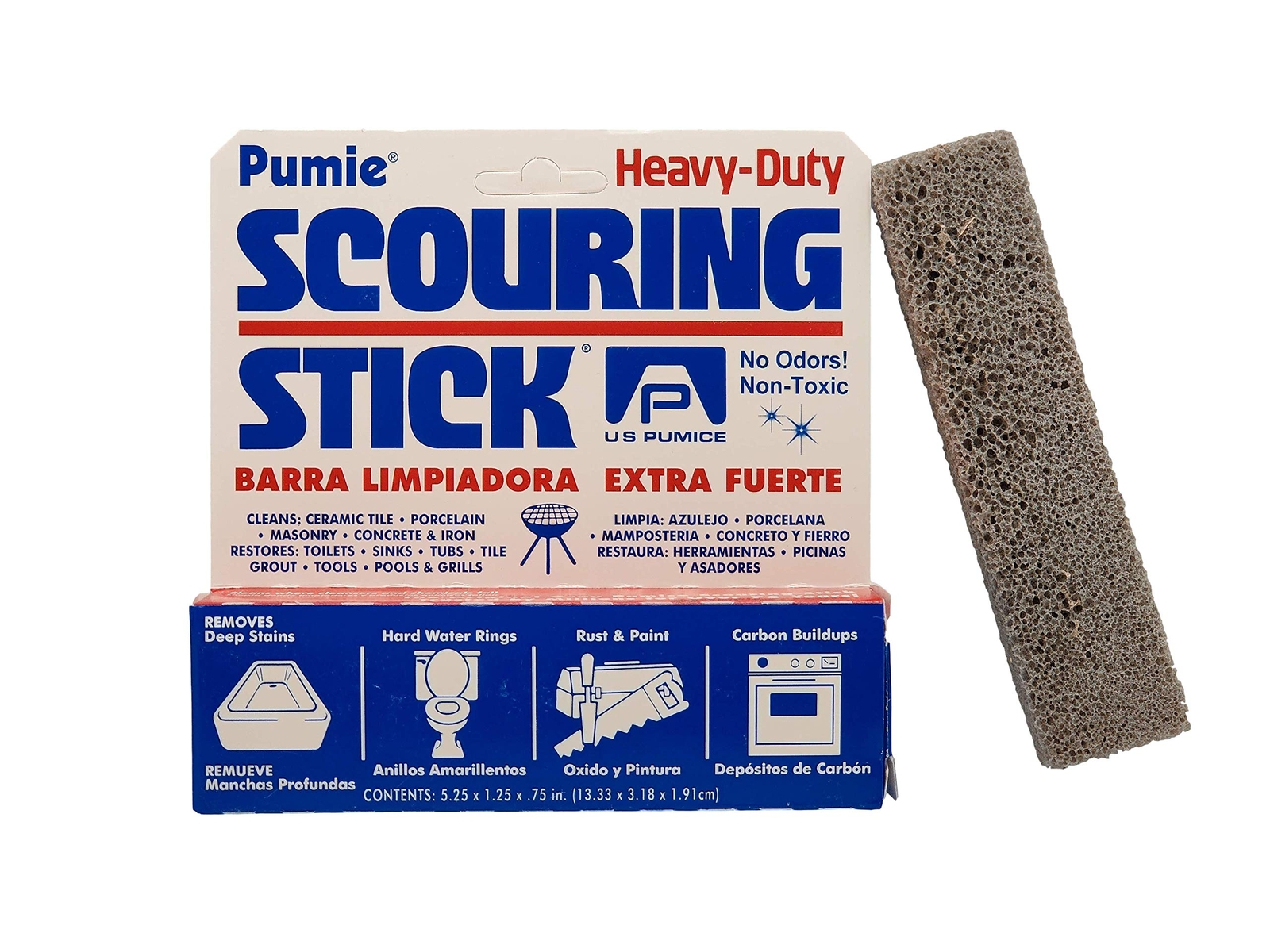 3 Pack Pumie Scouring Sticks Heavy Duty Toilet Bowl Cleaning Sticks