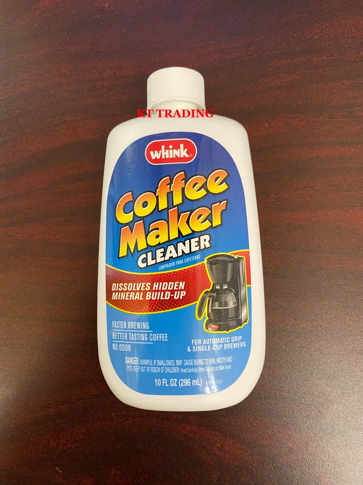 Whink COFEE MAKER CLEANER Dissolve Hidden Mineral Buildup AUTOMATIC & SINGLE-CUP