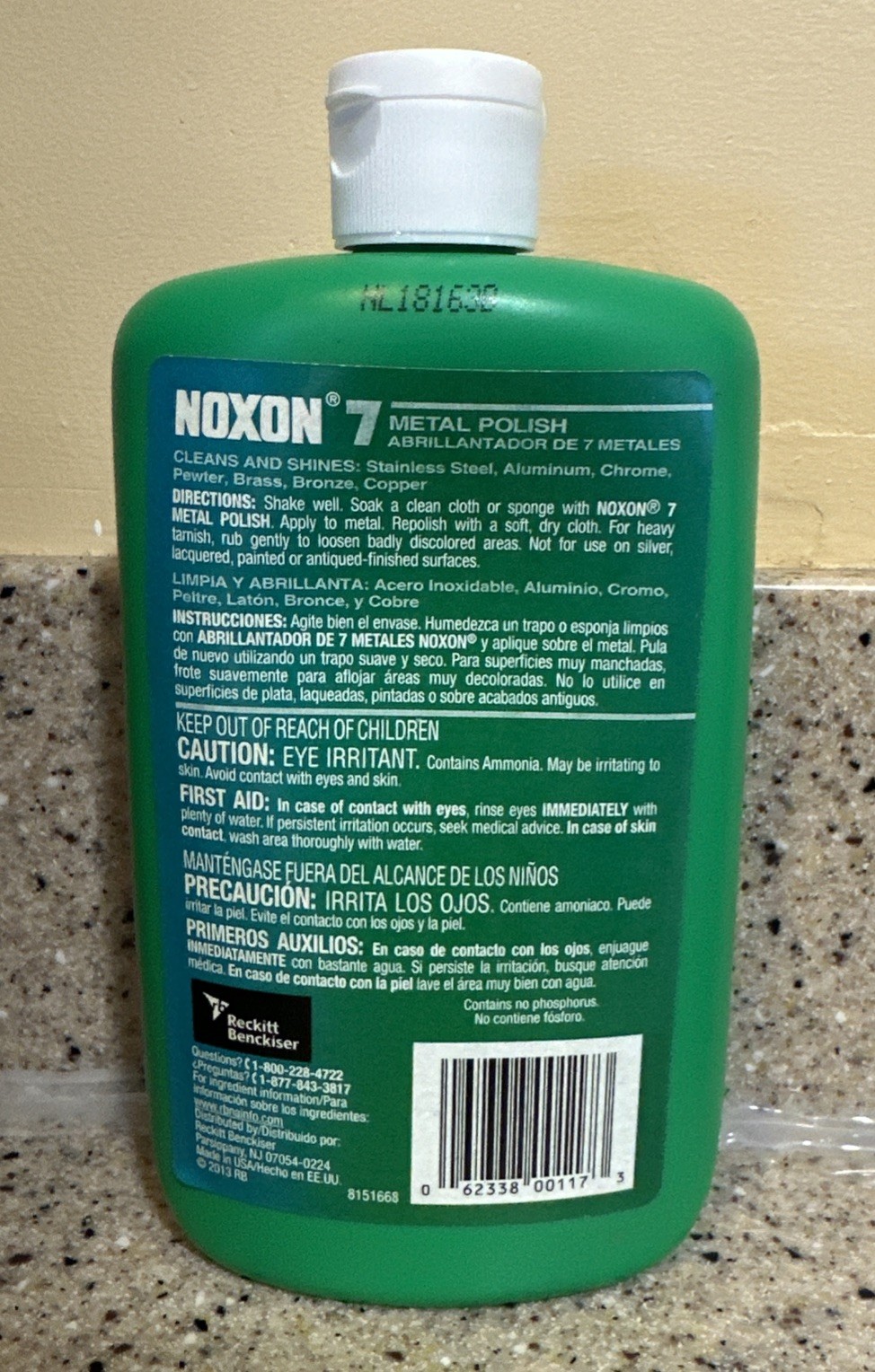 NOXON 7 Metal Polish Shines Steel Chrome Brass Copper Bronze Aluminum 12oz New