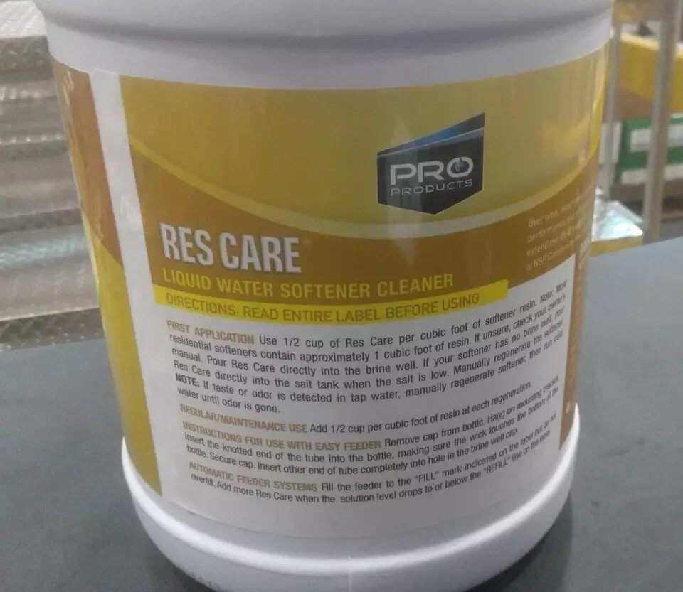 Rescare RK02B All-Purpose Water Softener Cleaner Liquid Refill, 1 Gallon,