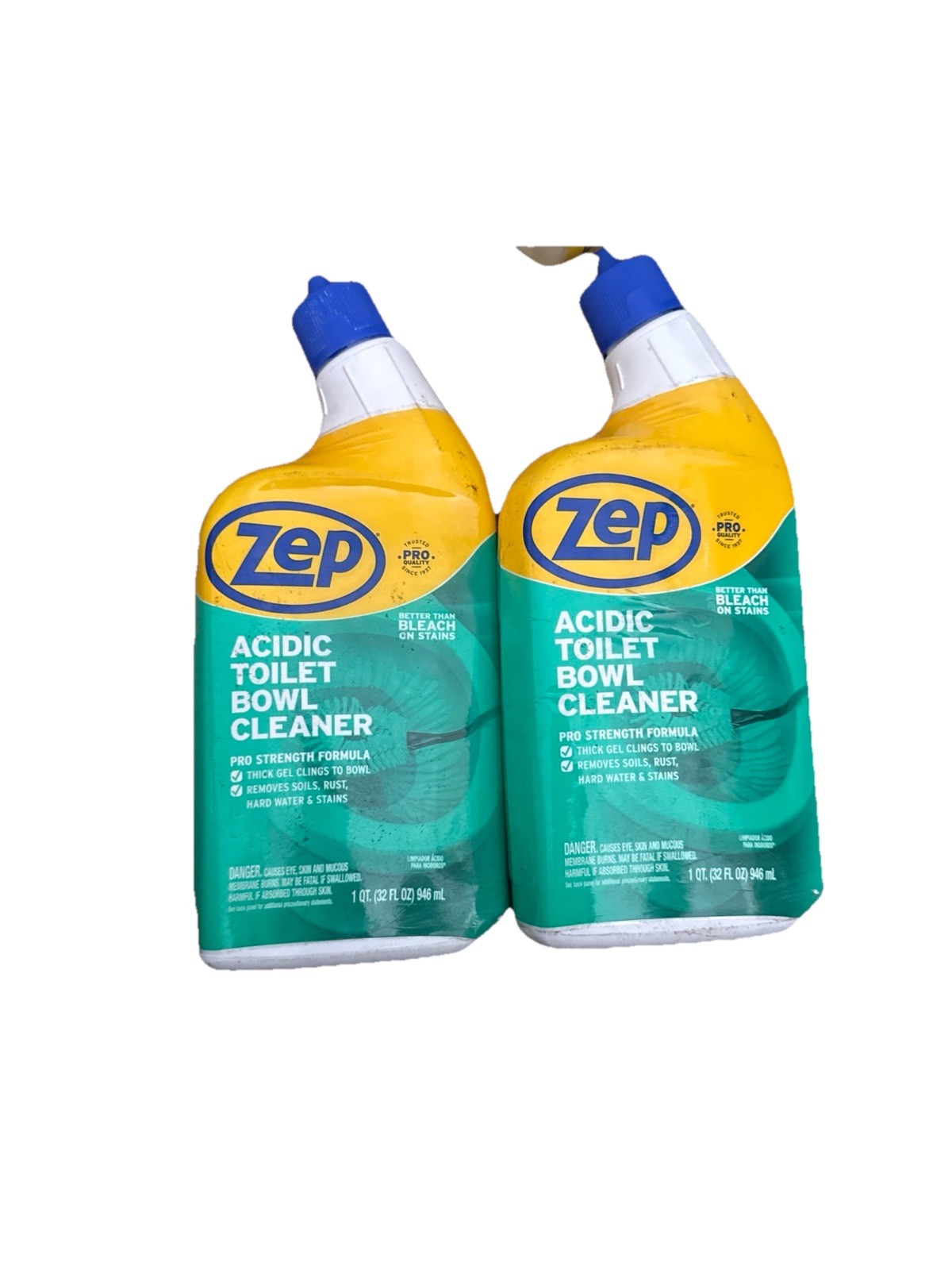 2x Zep Professional strength Acidic Gel Toilet Bowl Cleaner (32 fl oz)