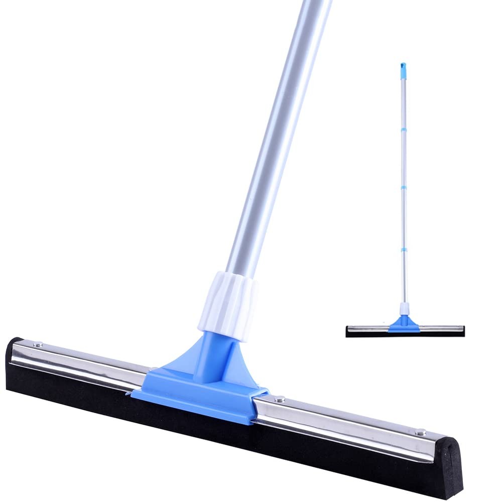 Floor Squeegee for Concrete Floor – 50″ Squeegee Broom with Long Handle for T…