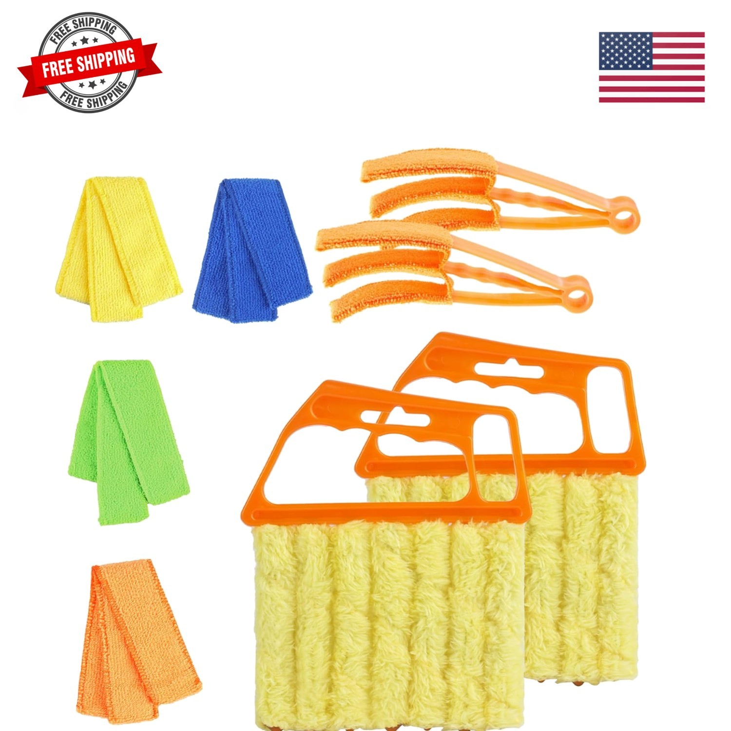 4Pcs Window Venetian Blind Cleaner Duster Tool,Feather Blind Duster for Clean…