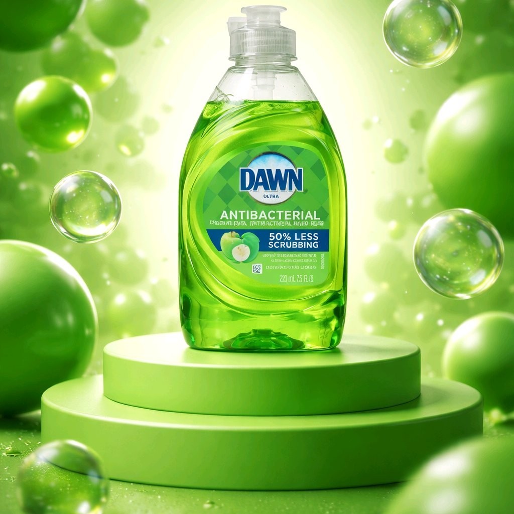 Dawn Ultra Dish Liquid Soap, Anti- Bacterial Apple Blossom Scent, 7.5 Fluid Ounc