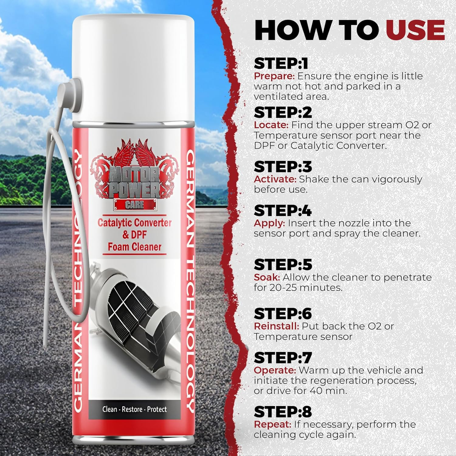 Catalytic Converter Cleaner Solution Kit